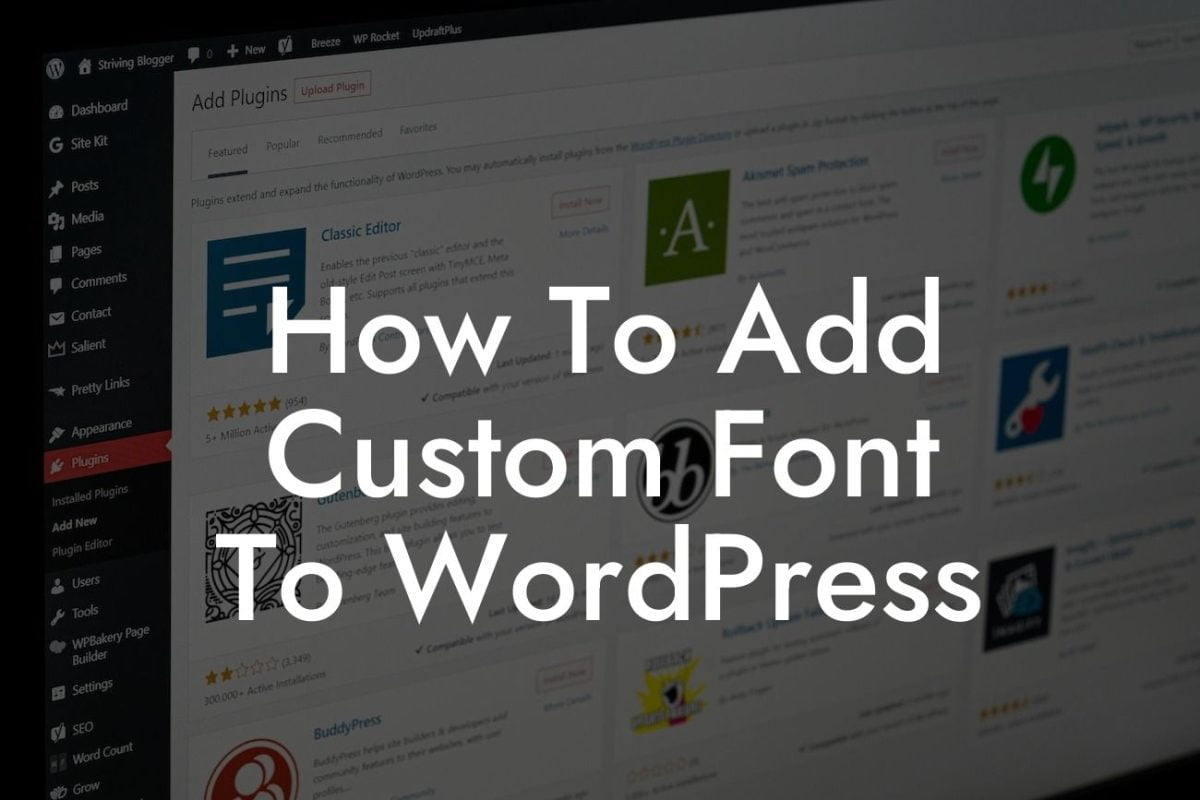 How To Add Custom Font To WordPress