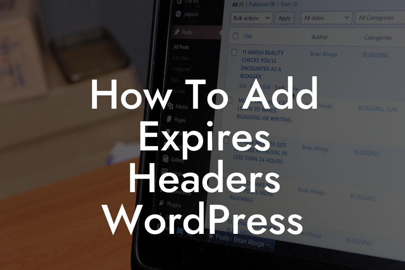 How To Add Expires Headers WordPress