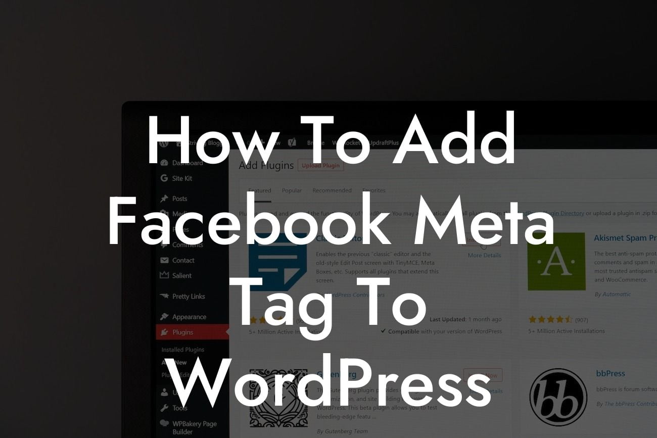 How To Add Facebook Meta Tag To WordPress
