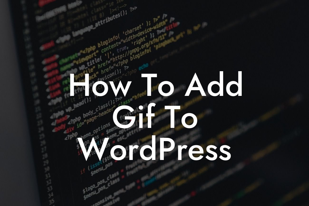 How To Add Gif To WordPress