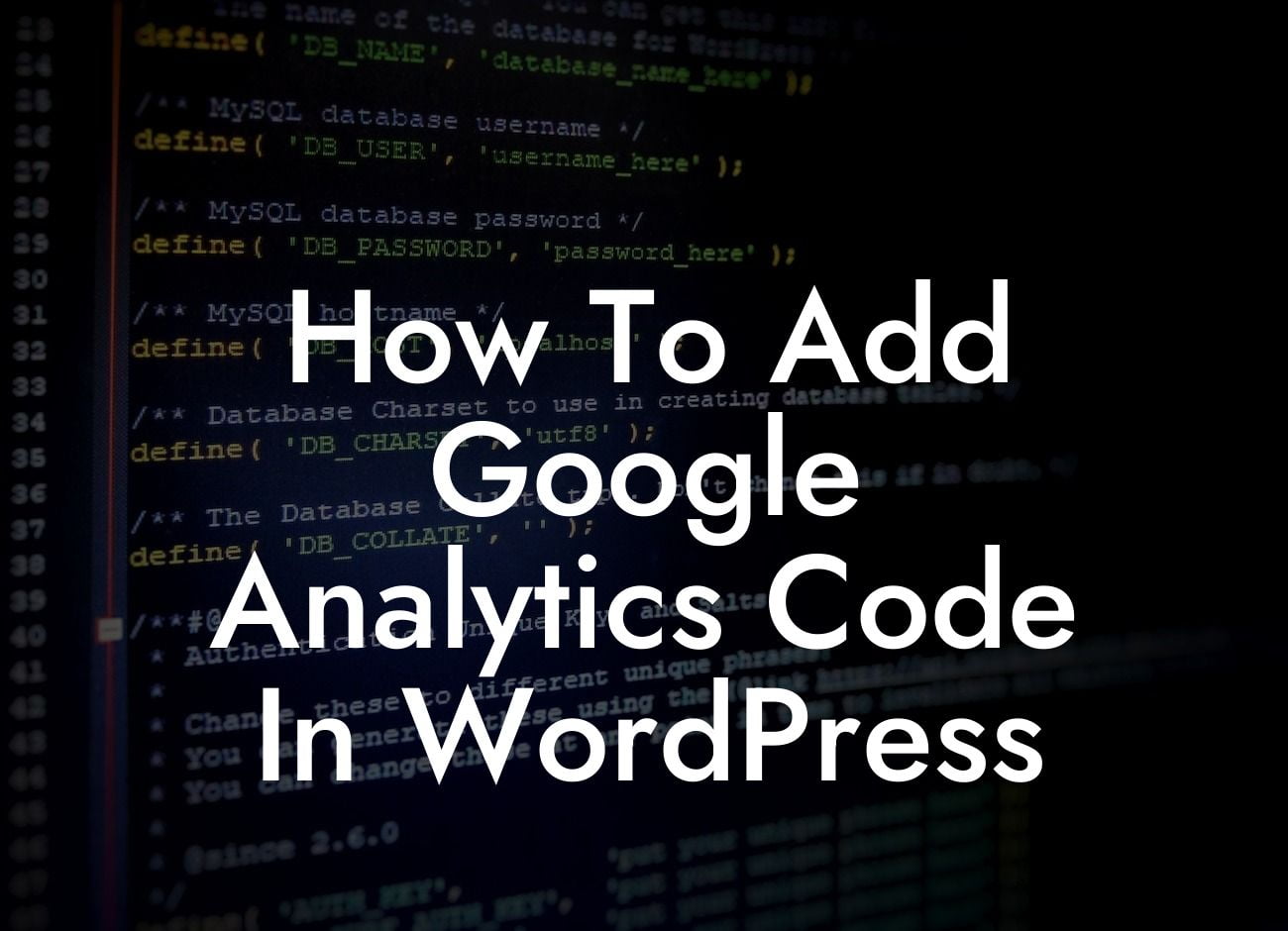 How To Add Google Analytics Code In WordPress