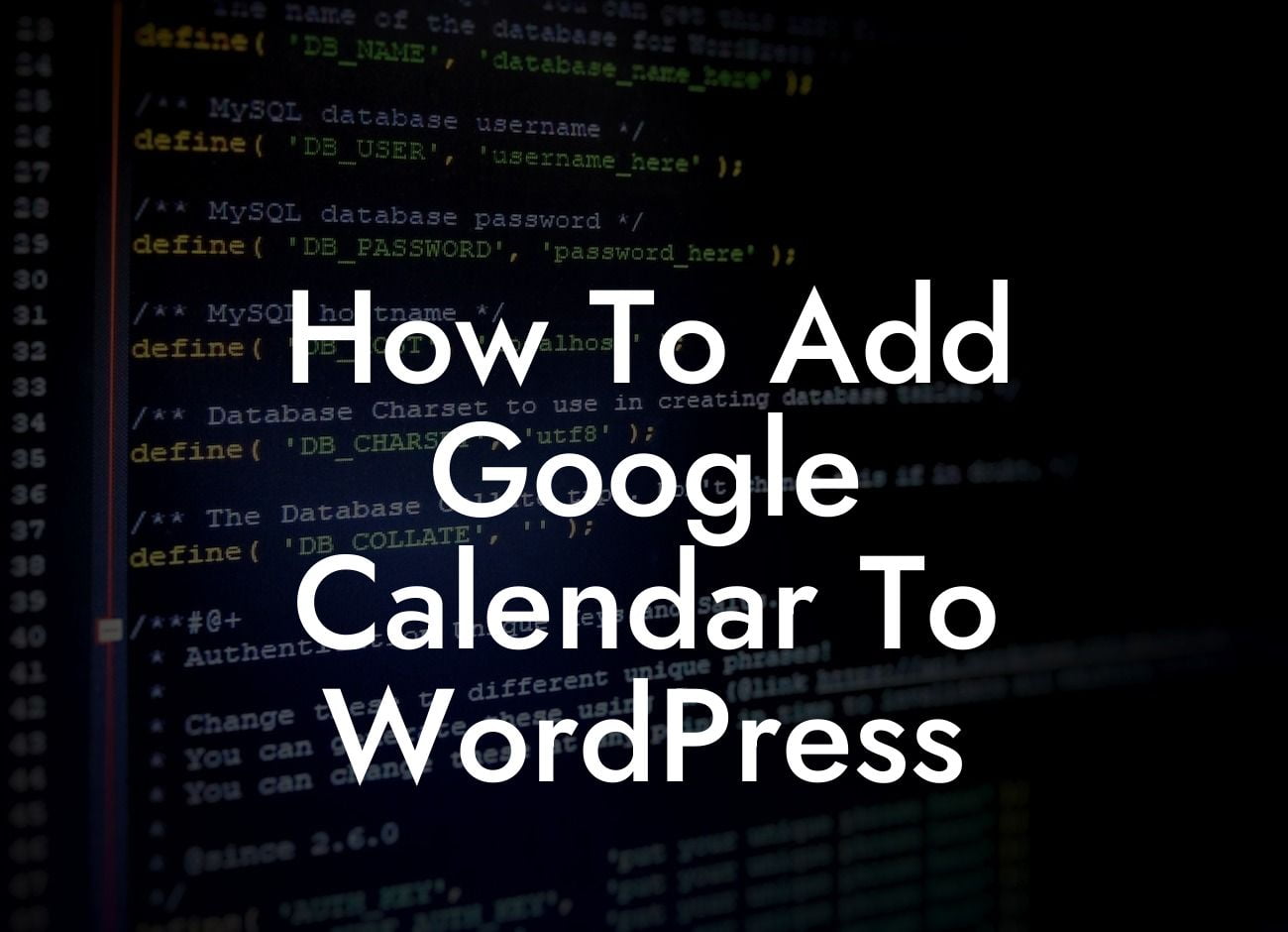How To Add Google Calendar To WordPress