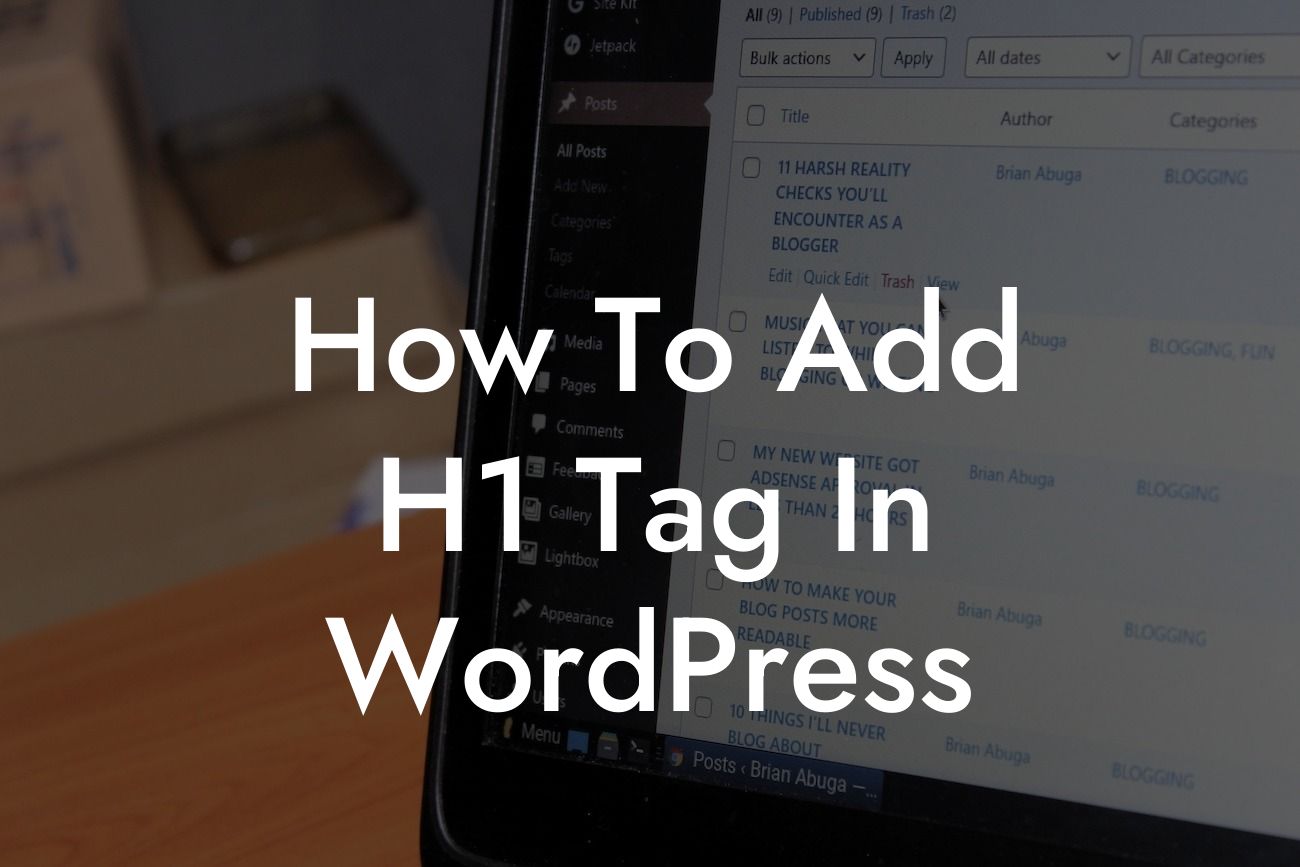 How To Add H1 Tag In WordPress