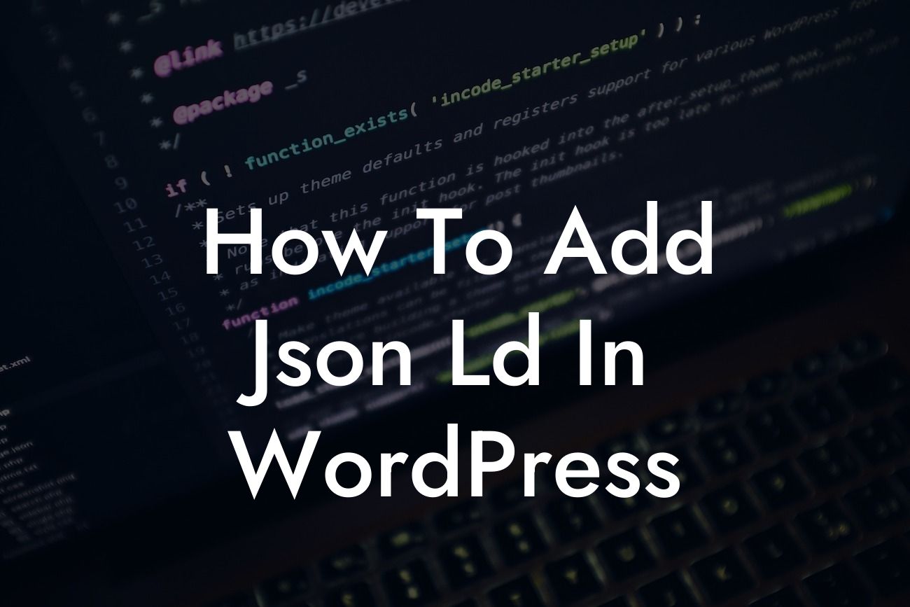 How To Add Json Ld In WordPress