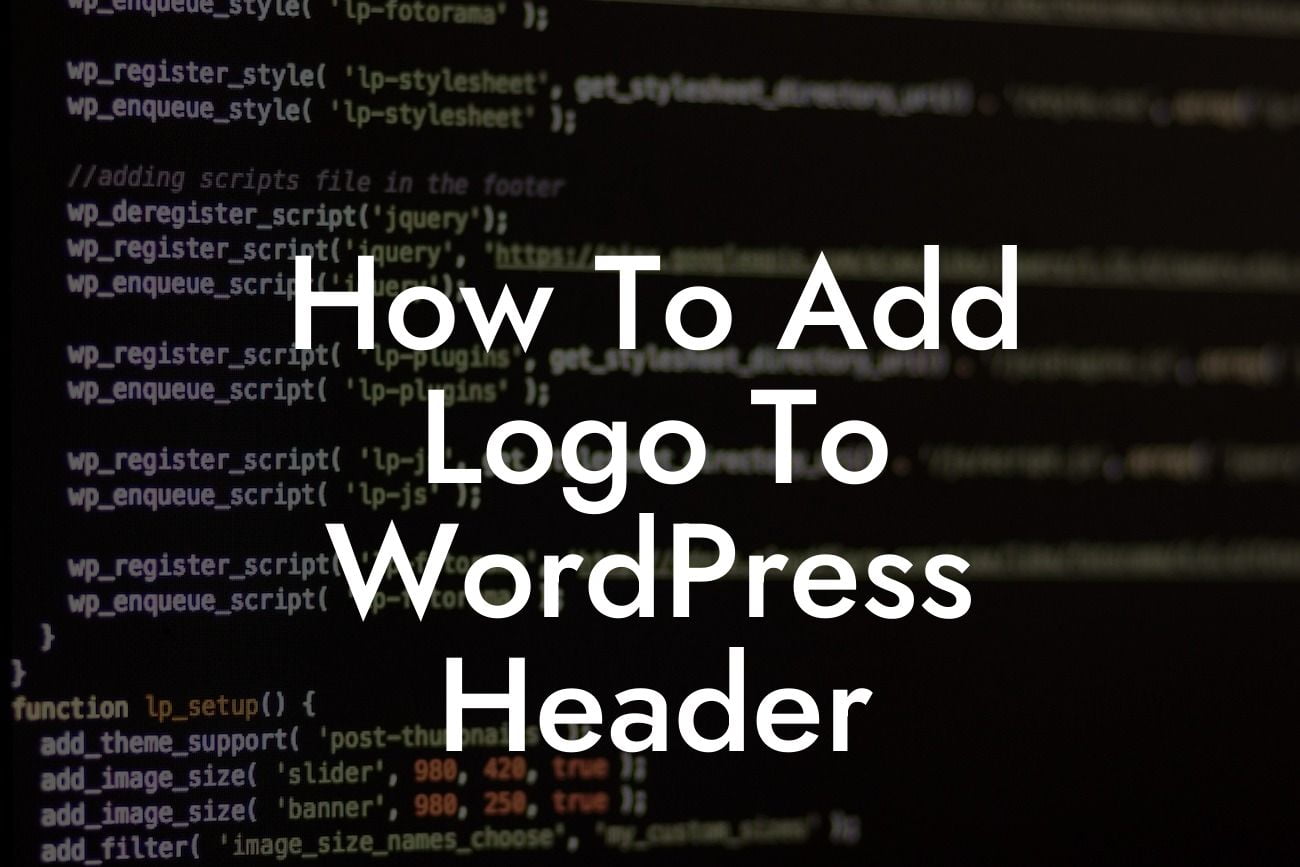 How To Add Logo To WordPress Header