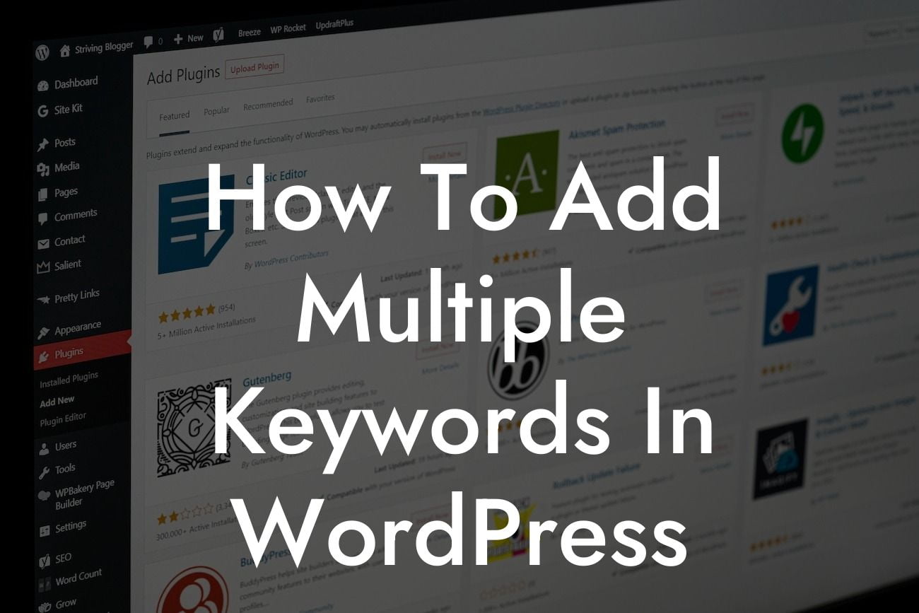How To Add Multiple Keywords In WordPress