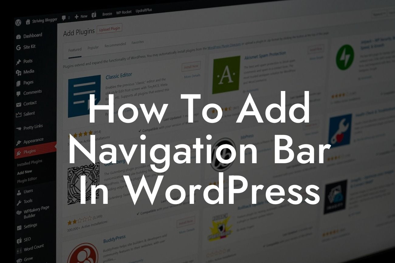 How To Add Navigation Bar In WordPress