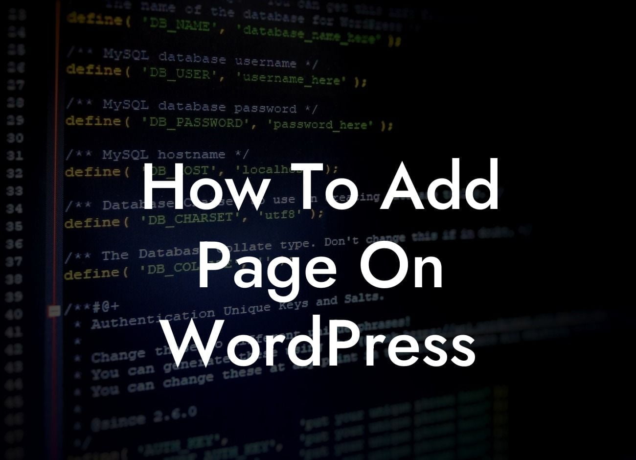 How To Add Page On WordPress