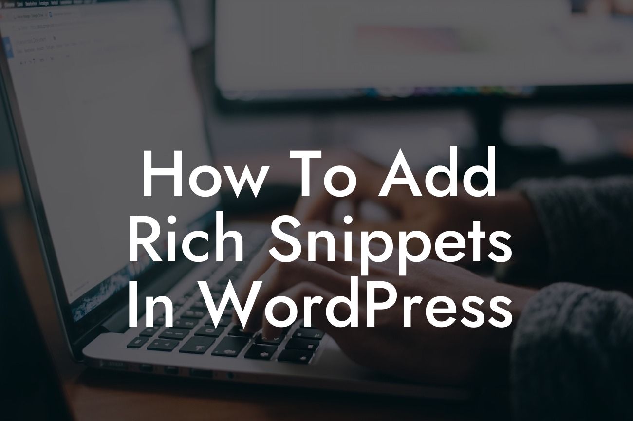 How To Add Rich Snippets In WordPress