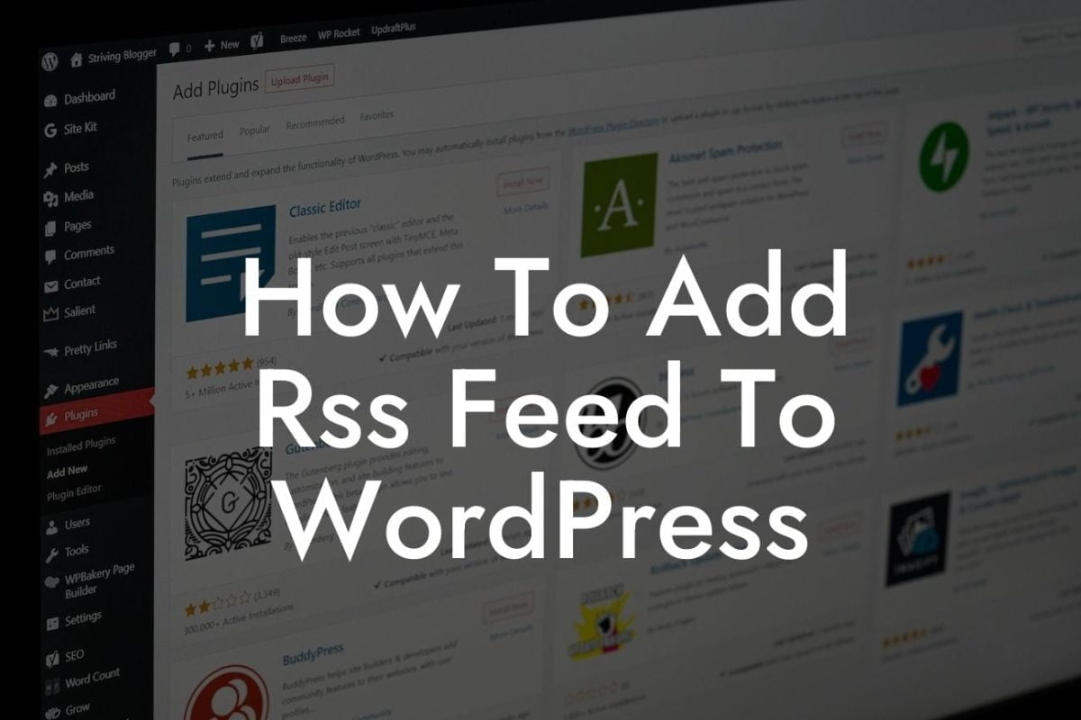 How To Add Rss Feed To WordPress