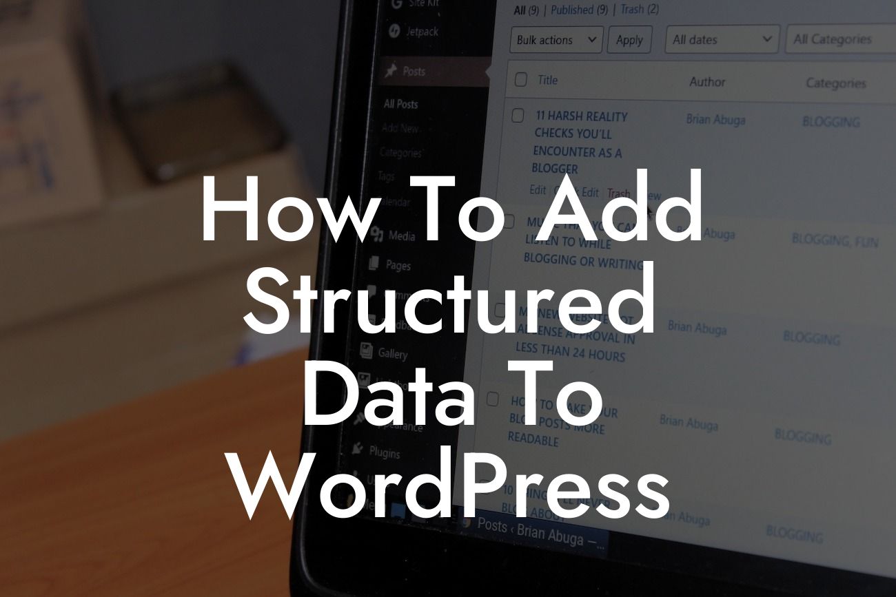 How To Add Structured Data To WordPress