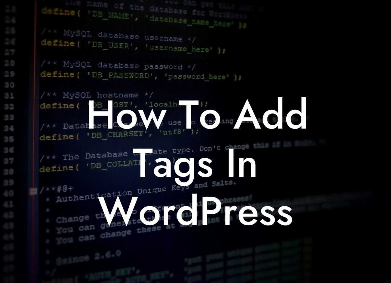 How To Add Tags In WordPress
