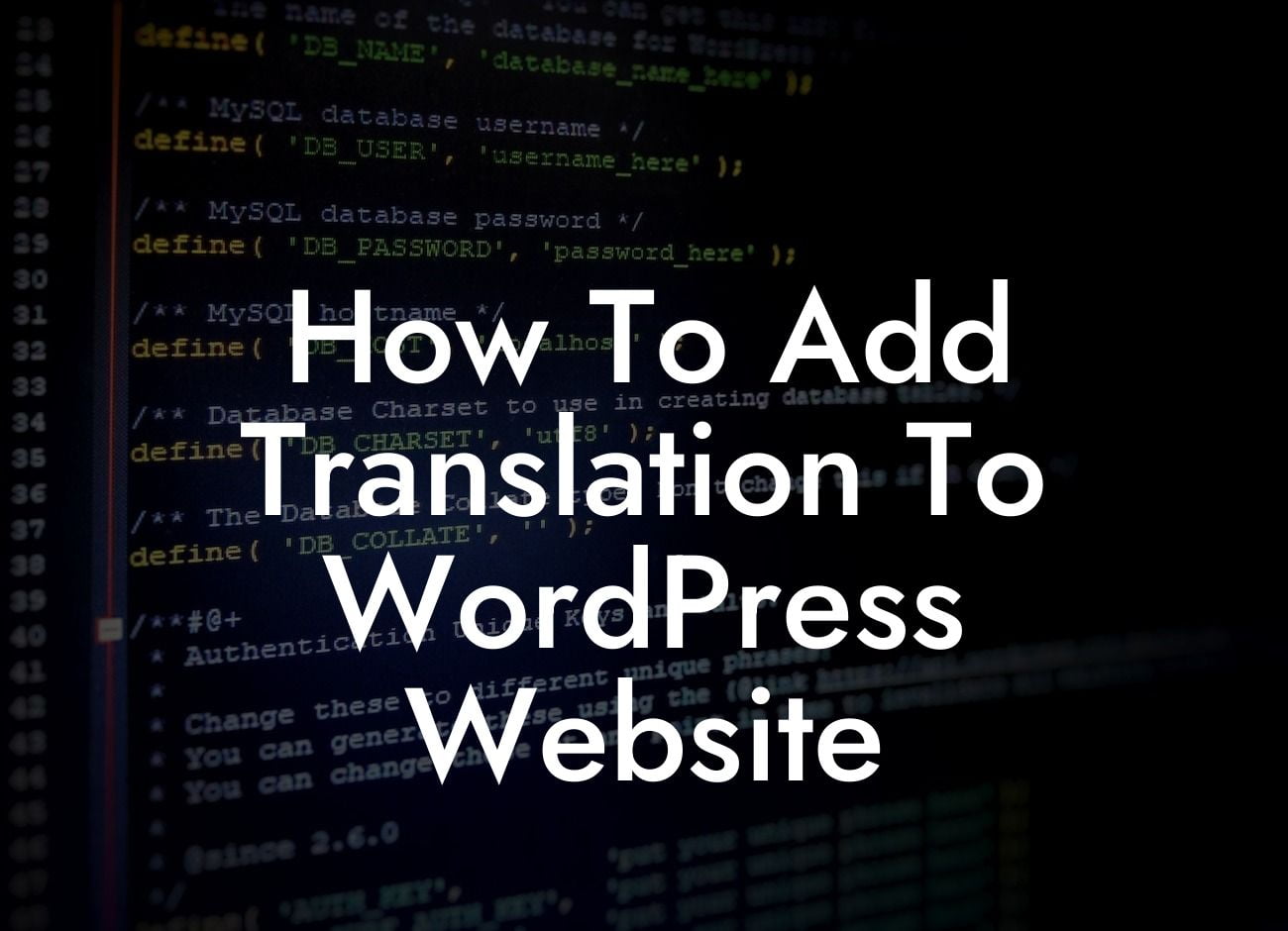 How To Add Translation To WordPress Website