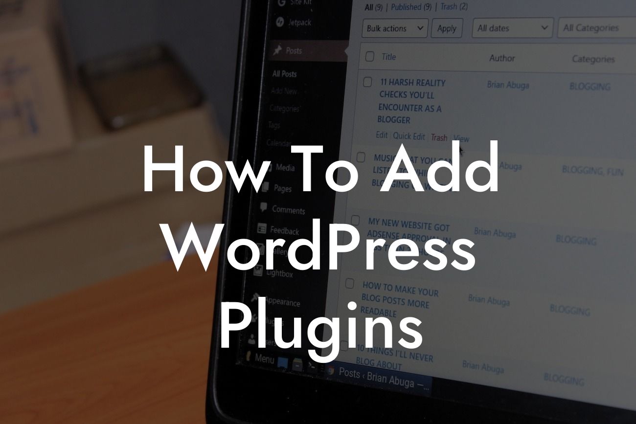 How To Add WordPress Plugins