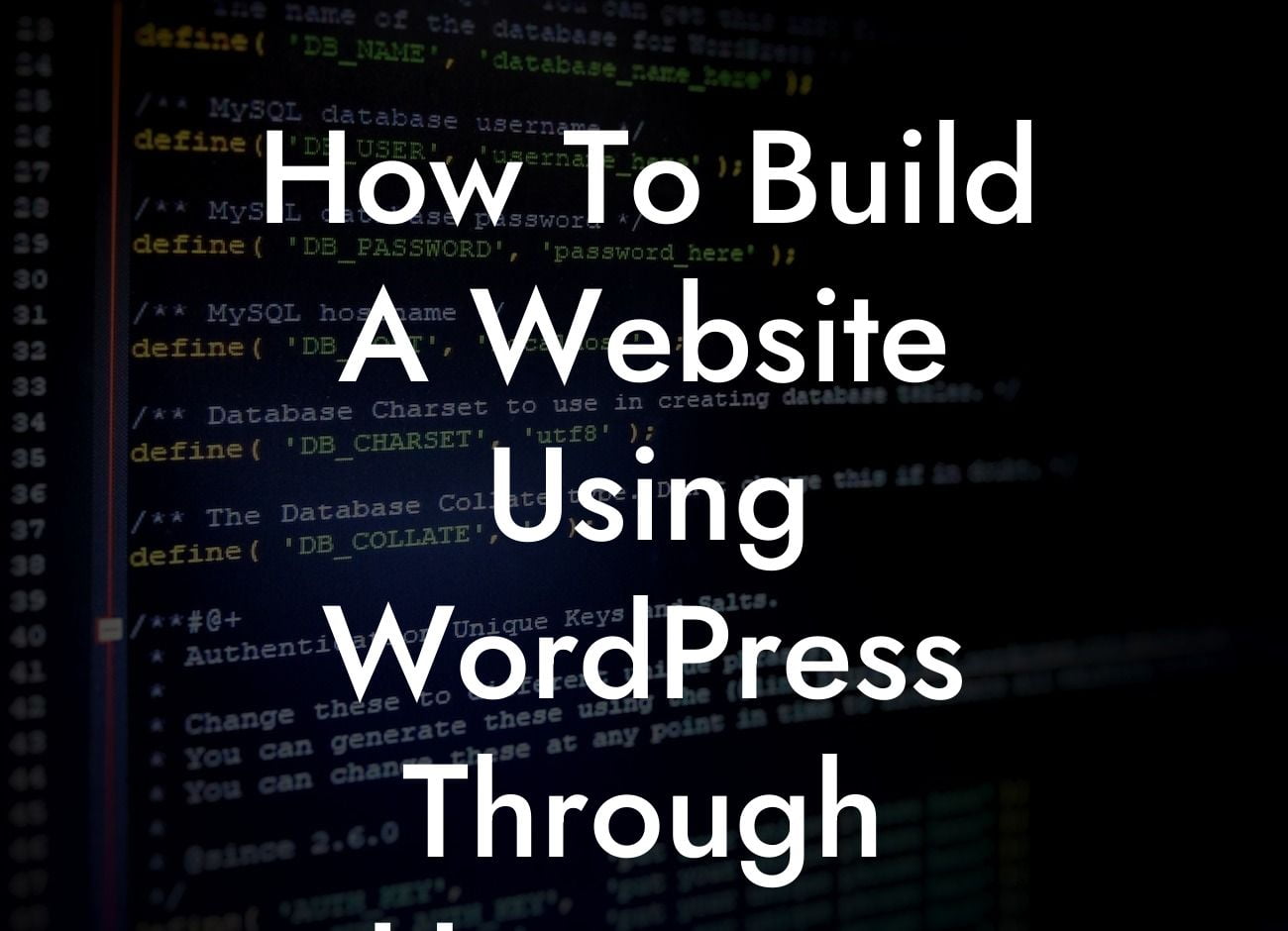 How To Build A Website Using WordPress Through Hostgator