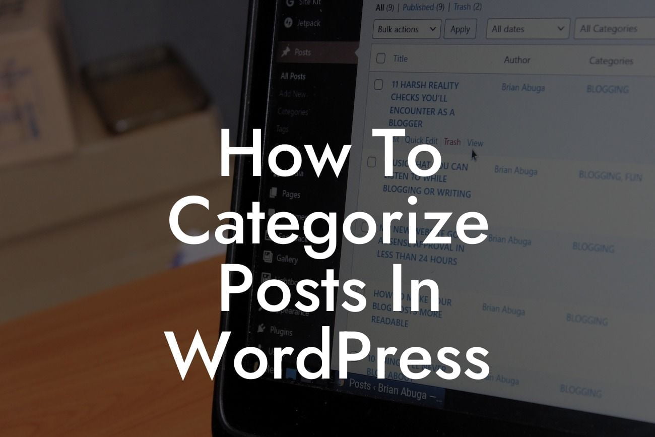 How To Categorize Posts In WordPress