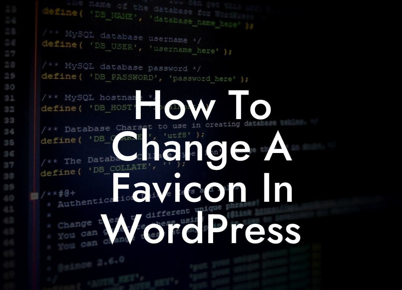 How To Change A Favicon In WordPress