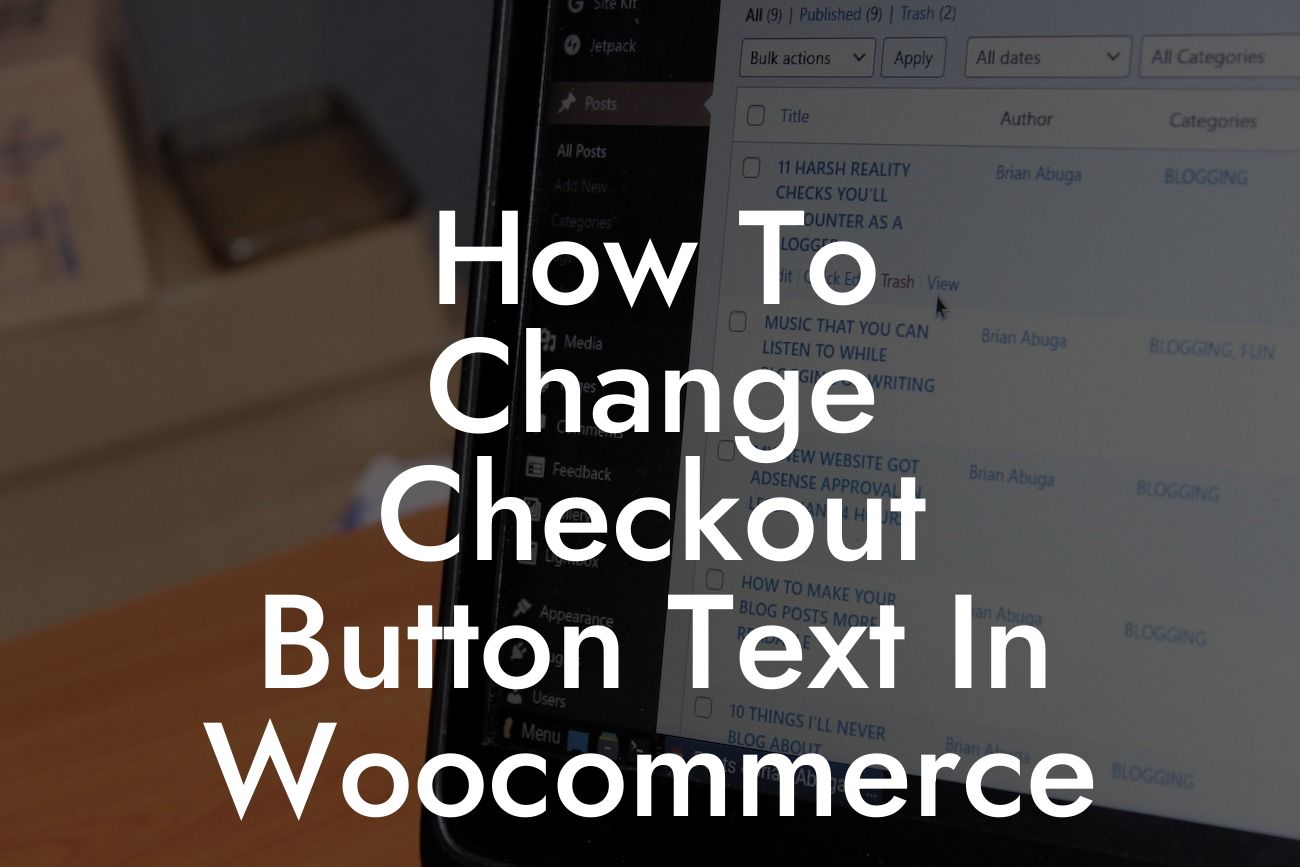 How To Change Checkout Button Text In Woocommerce