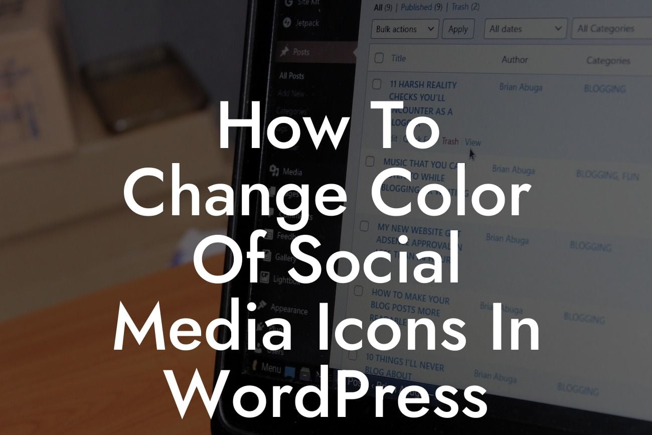 How To Change Color Of Social Media Icons In WordPress