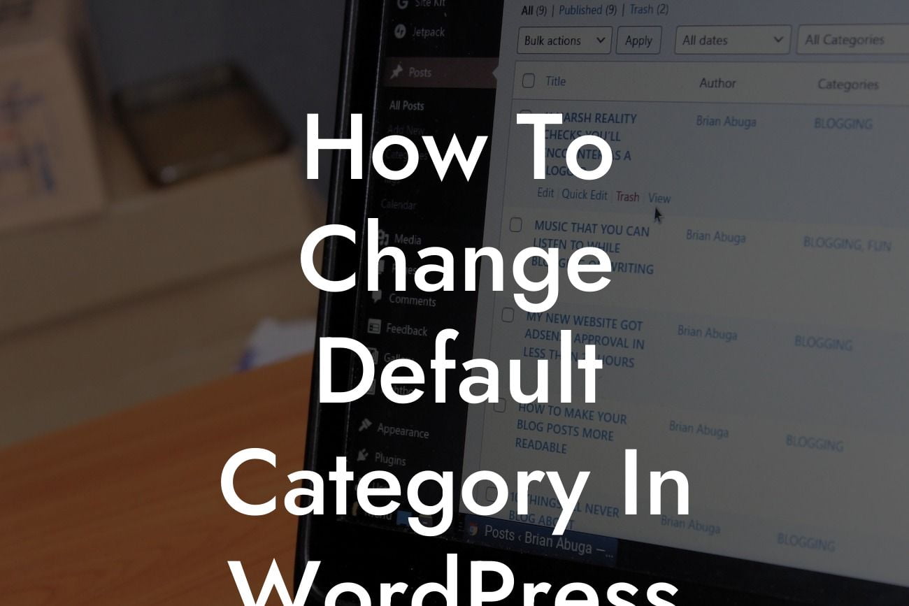 How To Change Default Category In WordPress