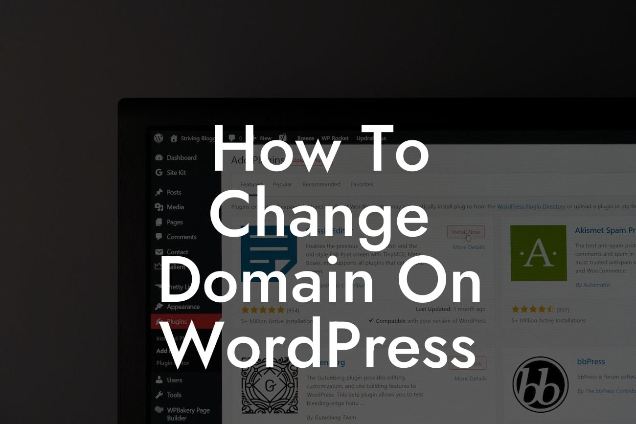 How To Change Domain On WordPress