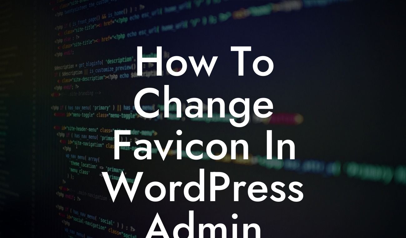 How To Change Favicon In WordPress Admin