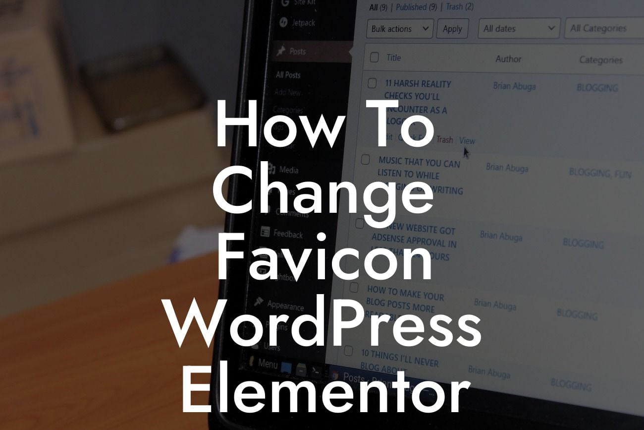 How To Change Favicon WordPress Elementor