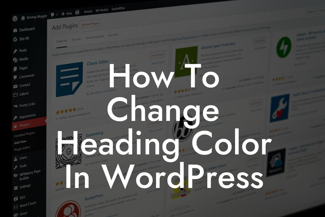 How To Change Heading Color In WordPress