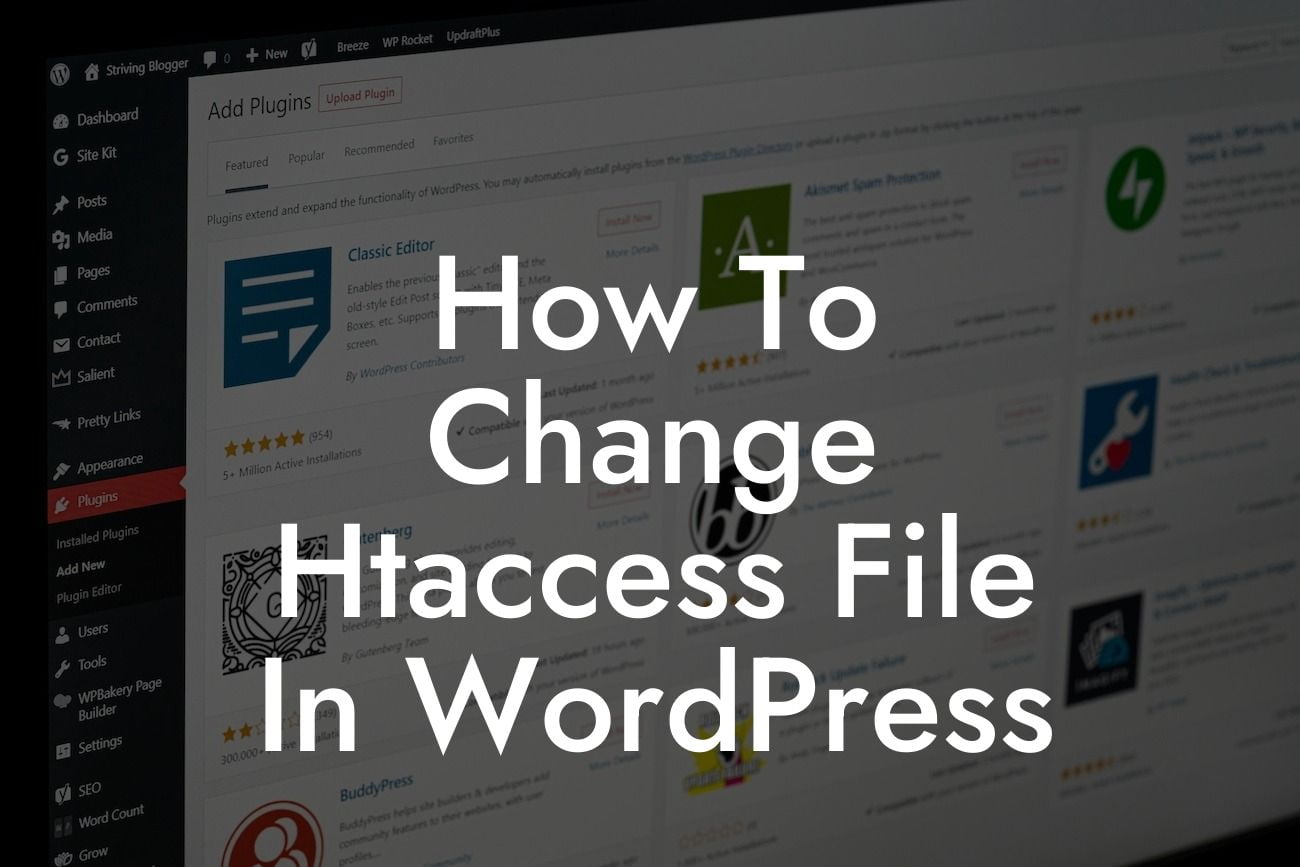 How To Change Htaccess File In WordPress