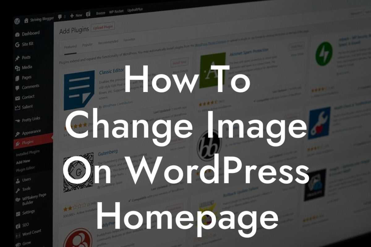 How To Change Image On WordPress Homepage