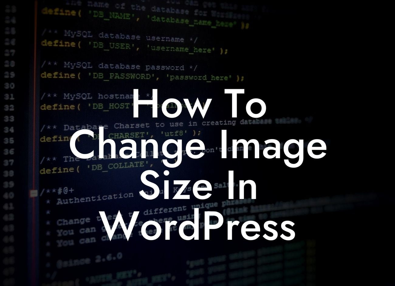 How To Change Image Size In WordPress