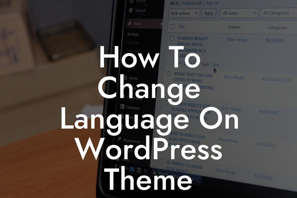 How To Change Language On WordPress Theme