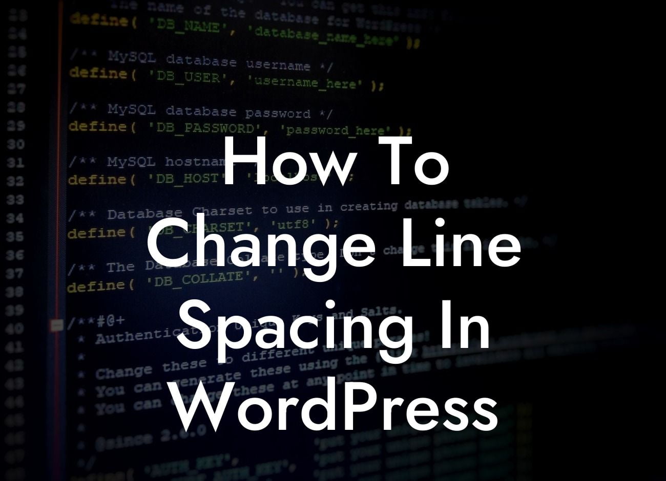 How To Change Line Spacing In WordPress