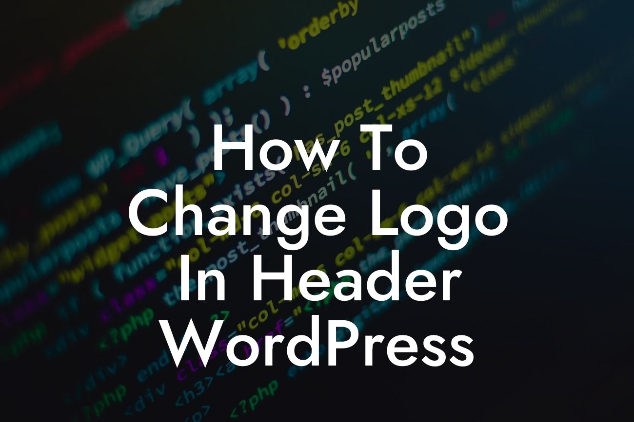 How To Change Logo In Header WordPress