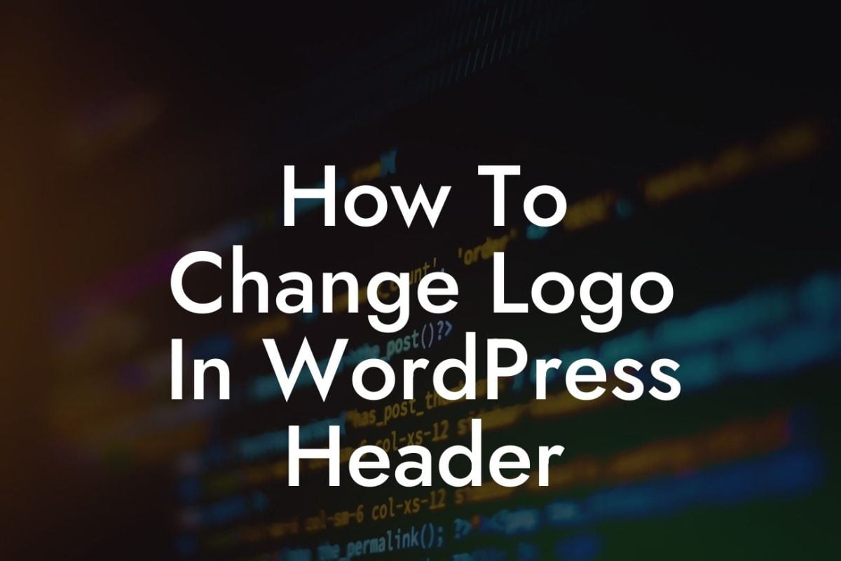 How To Change Logo In WordPress Header