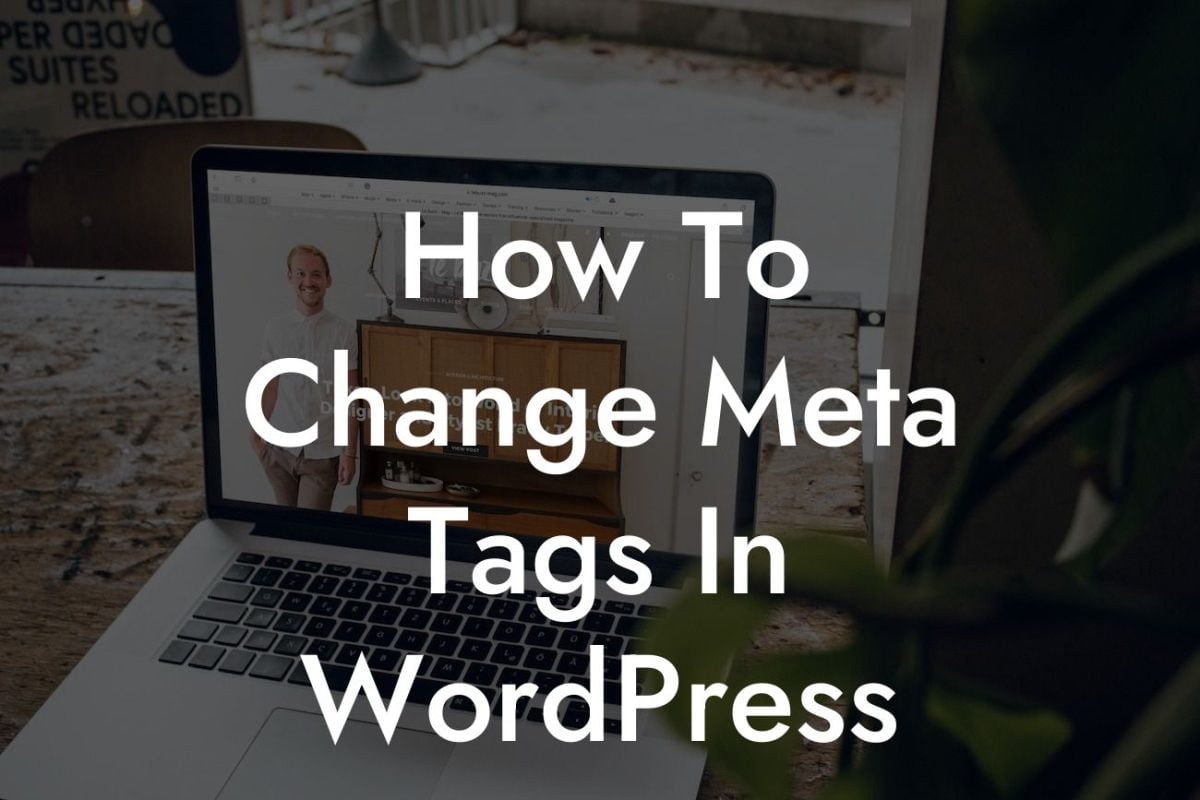 How To Change Meta Tags In WordPress