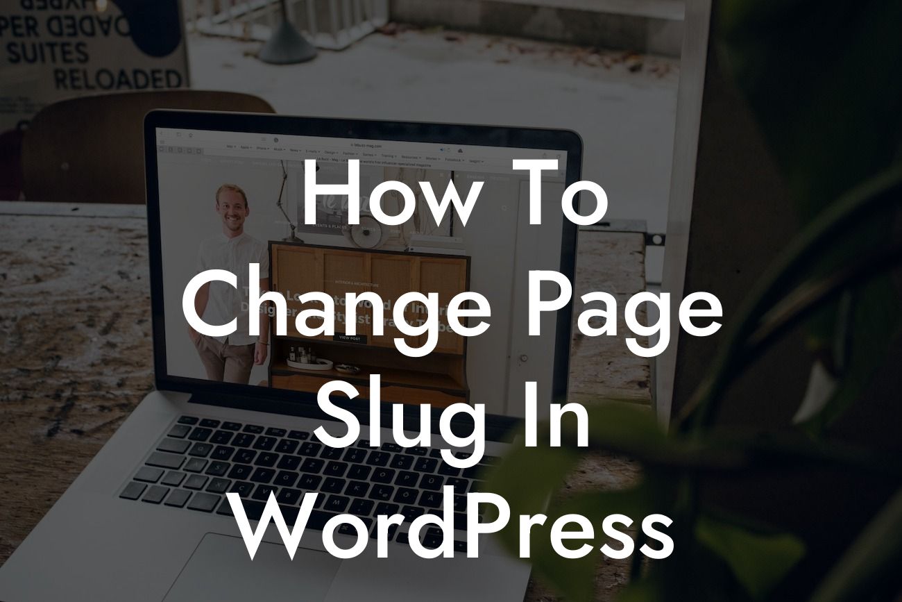 How To Change Page Slug In WordPress