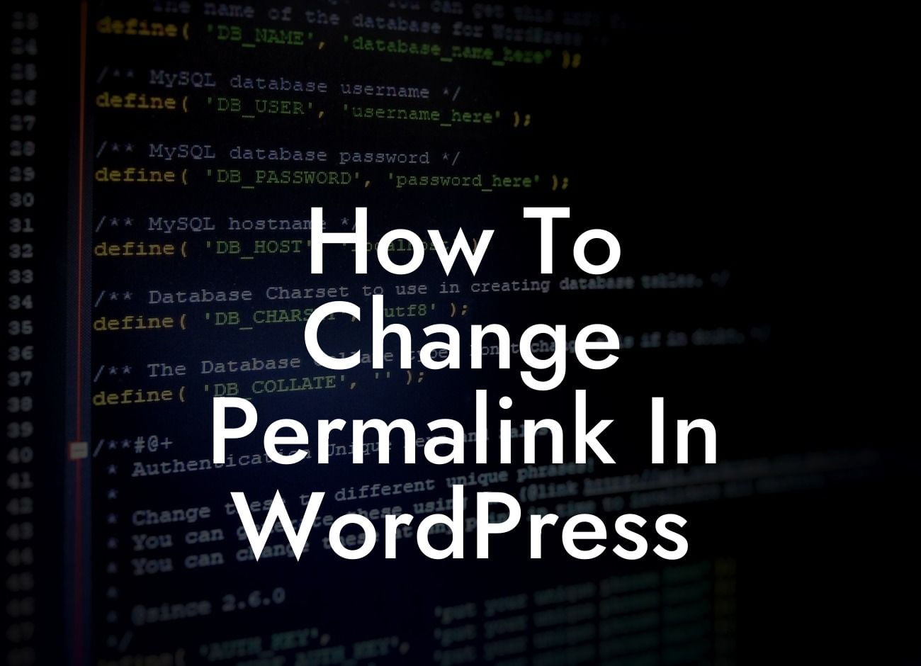 How To Change Permalink In WordPress