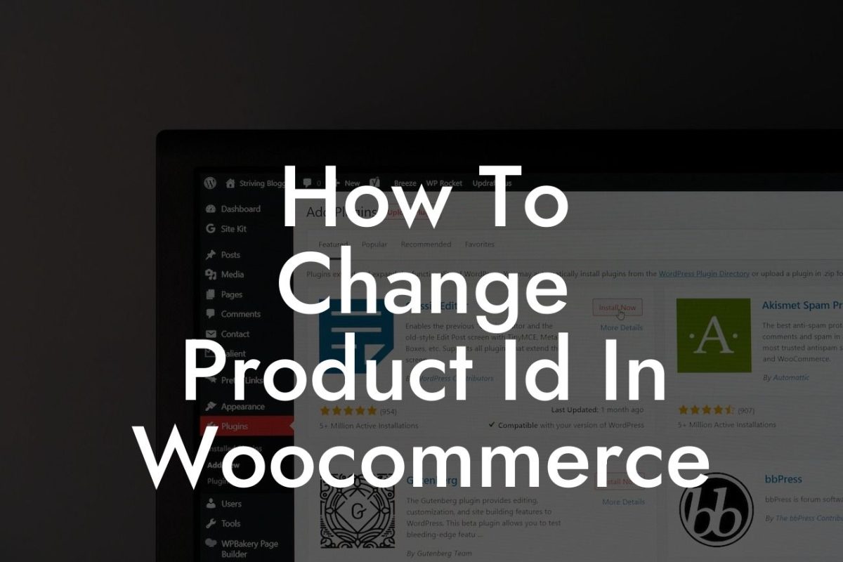How To Change Product Id In Woocommerce