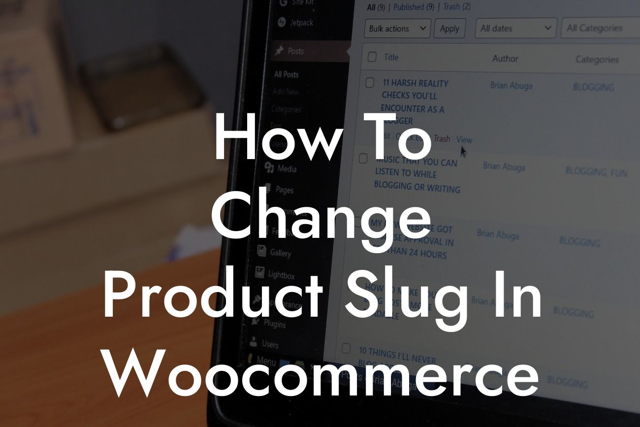 How To Change Product Slug In Woocommerce