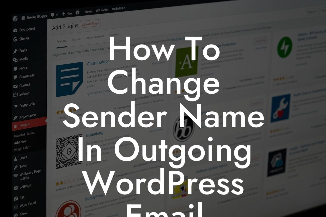 How To Change Sender Name In Outgoing WordPress Email