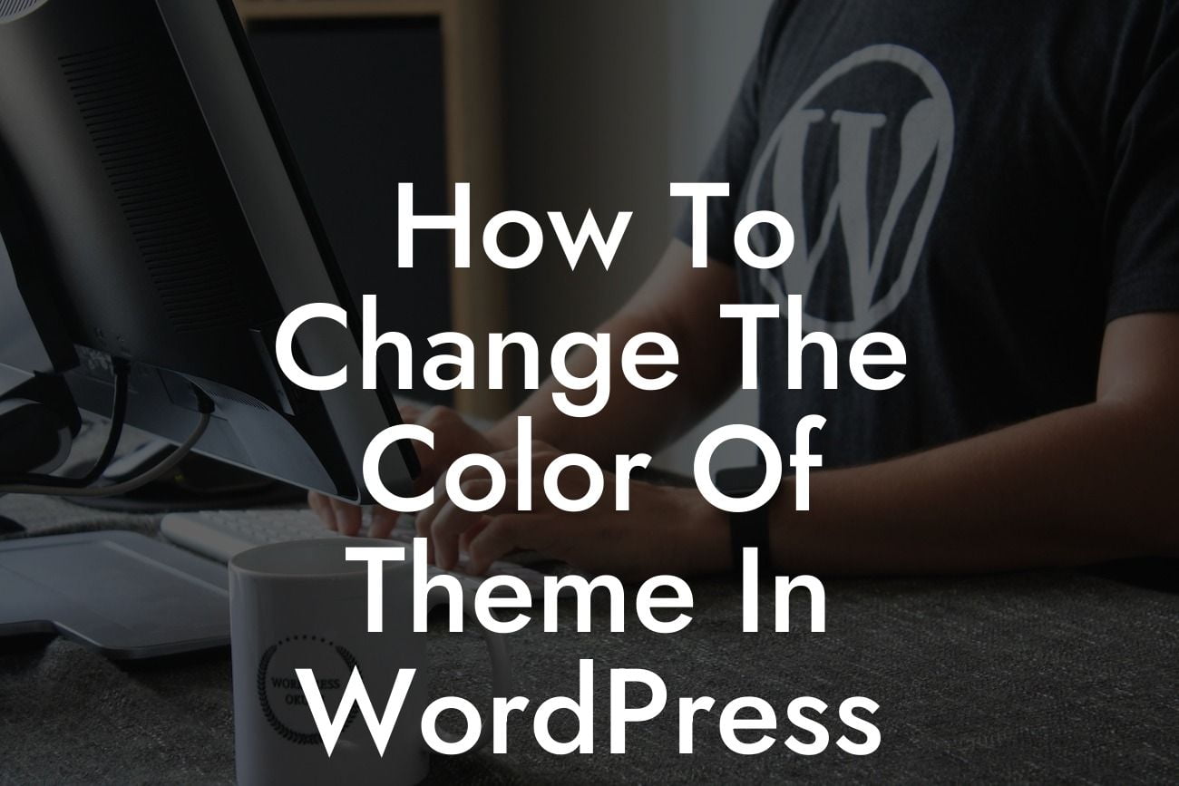 How To Change The Color Of Theme In WordPress