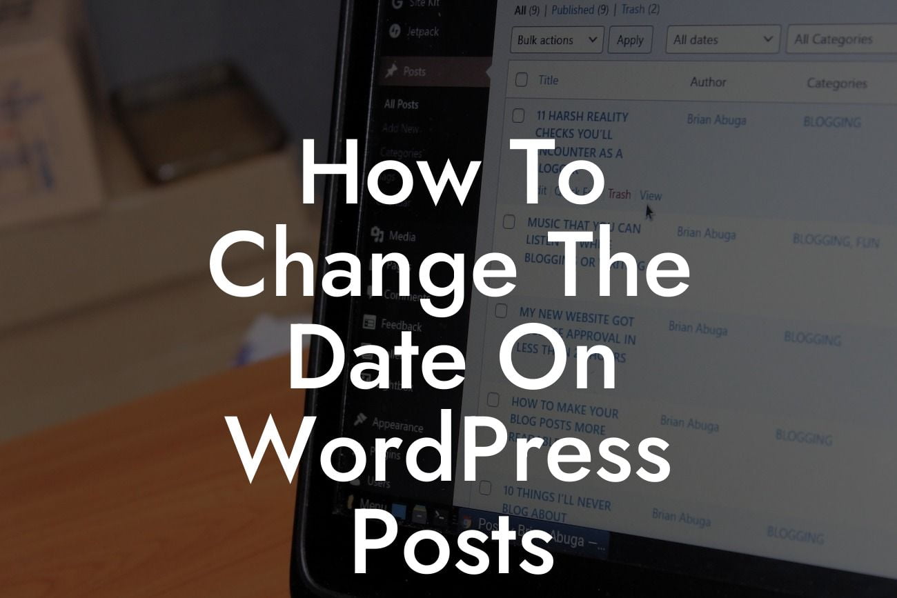 How To Change The Date On WordPress Posts