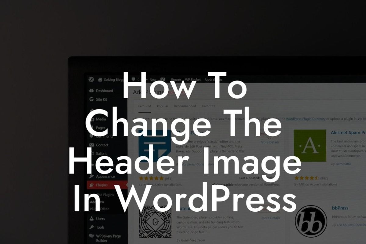 How To Change The Header Image In WordPress