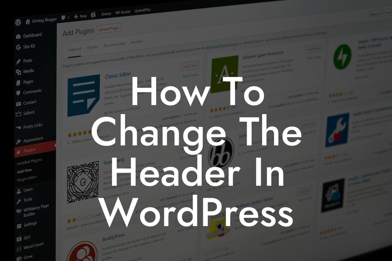 How To Change The Header In WordPress