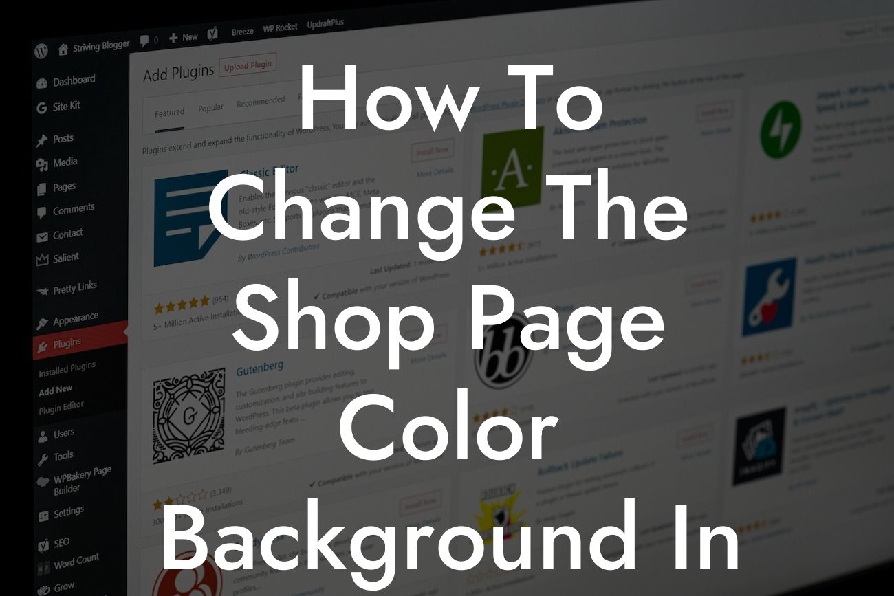 How To Change The Shop Page Color Background In Woocommerce