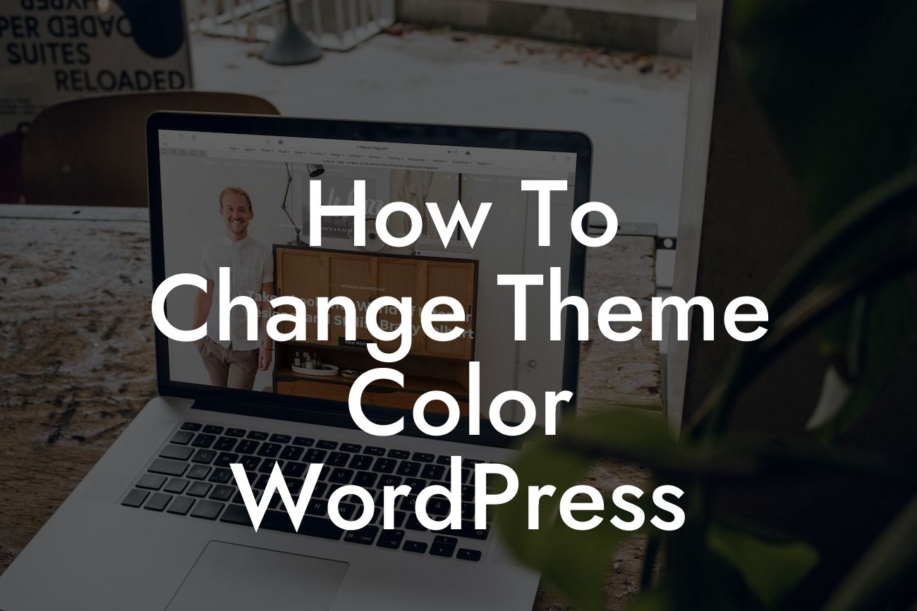 How To Change Theme Color WordPress