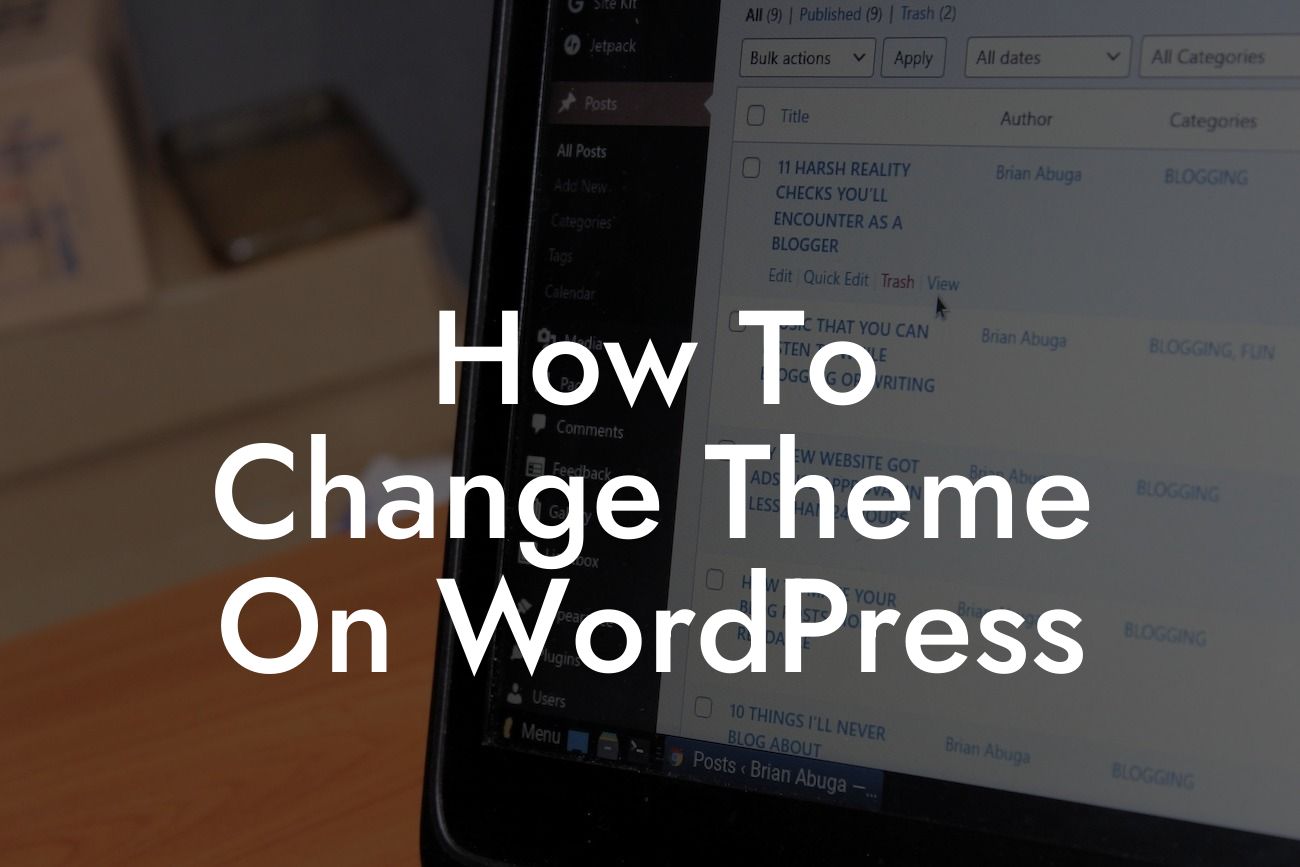 How To Change Theme On WordPress