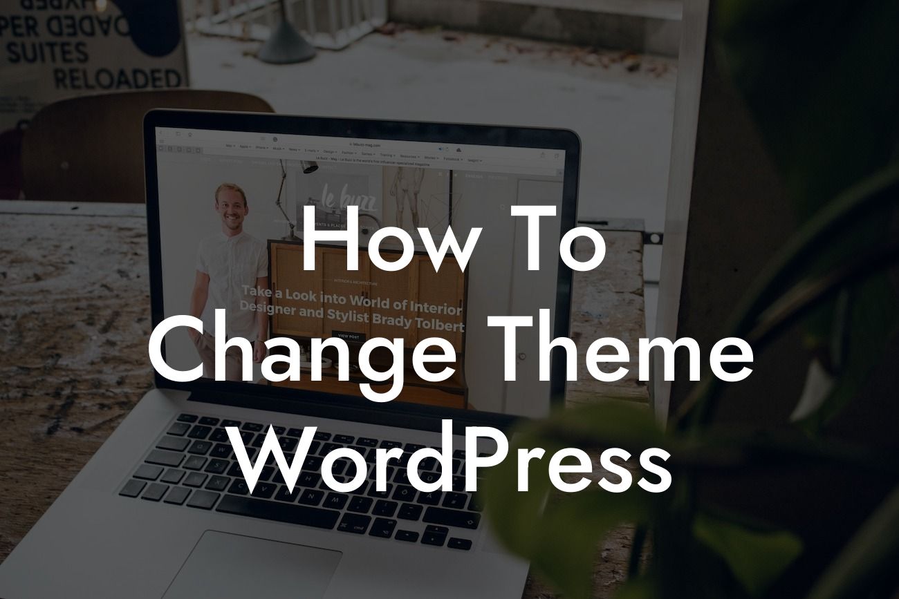 How To Change Theme WordPress