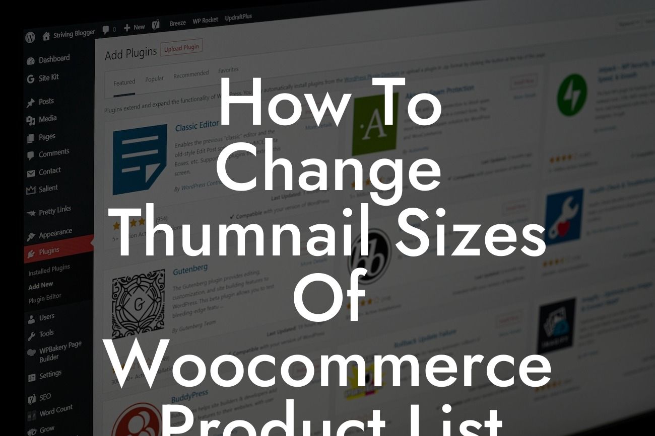 How To Change Thumnail Sizes Of Woocommerce Product List